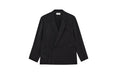 Soft Double Breasted Jacket In Dry Silk (Black) Soft Double Breasted Jacket In Dry Silk (Black)