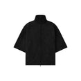 Suede Fleece High Neck 3/4 Sleeve Jacket (Vintage Black) Suede Fleece High Neck 3/4 Sleeve Jacket (Vintage Black)