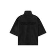 Suede Fleece High Neck 3/4 Sleeve Jacket (Vintage Black) Suede Fleece High Neck 3/4 Sleeve Jacket (Vintage Black)