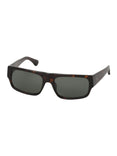 x Dries Van Noten Rectangular Sunglasses (Tshell/Brushed Gold/Bottle Green) x Dries Van Noten Rectangular Sunglasses (Tshell/Brushed Gold/Bottle Green)