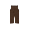 High Waisted Curved Pants In Dyed Heavy Broken Twill (Cacao) High Waisted Curved Pants In Dyed Heavy Broken Twill (Cacao)