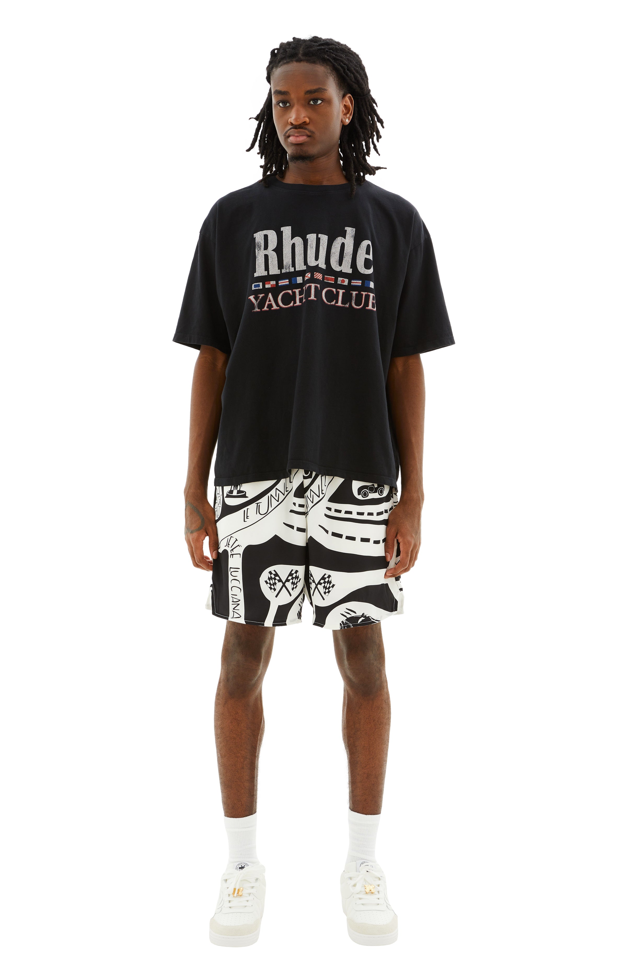 Rhude Flag T-Shirt (Vintage Black)