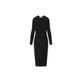Womens Rib Long Sleeve Dress (Vintage Black) Womens Rib Long Sleeve Dress (Vintage Black)