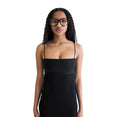 Cami Band Slip Dress W/ Logo (Black) Cami Band Slip Dress W/ Logo (Black)