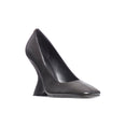 Leather Wedge Pumps (Black) Leather Wedge Pumps (Black)
