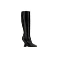 Leather Wedge Tall Boots (Black) Leather Wedge Tall Boots (Black)