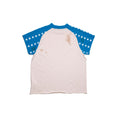 Down Syndrome Aleph Raglan T-Shirt (White/Blue) Down Syndrome Aleph Raglan T-Shirt (White/Blue)