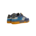 Fuzzy Low Top Sneakers (Grey/Blue) Fuzzy Low Top Sneakers (Grey/Blue)