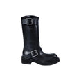 Sarith Engineer Biker Boots With Buckles (Black) Sarith Engineer Biker Boots With Buckles (Black)
