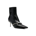 Zip Ankle Black Leather Boot Zip Ankle Black Leather Boot