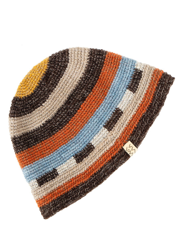 Meda Crochet Knit Hat (N.D.) (Multicolor)