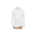 Pre-Styled Mini Wrap Dress W/ Twill (White) Pre-Styled Mini Wrap Dress W/ Twill (White)