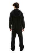 Haxel Twin Drawstring Cotton Hoodie (Black) Haxel Twin Drawstring Cotton Hoodie (Black)