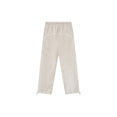 Relaxed Fleece Sweatpants With Piping (Heather Stone/Cloud White) Relaxed Fleece Sweatpants With Piping (Heather Stone/Cloud White)