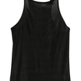 Racer Back Tank Top In Acetate (Black) Racer Back Tank Top In Acetate (Black)