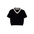 Larry Knit Sweat V-neck Sweater (Black/White) Larry Knit Sweat V-neck Sweater (Black/White)