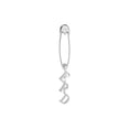 ERD Charm Safety Pin Earring (Silver) ERD Charm Safety Pin Earring (Silver)