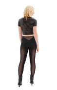 Tulle Stretch Top with Sequins (Black) Tulle Stretch Top with Sequins (Black)
