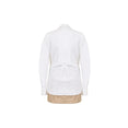 Pre-Styled Mini Wrap Dress W/ Twill (White) Pre-Styled Mini Wrap Dress W/ Twill (White)
