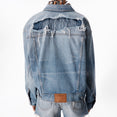 Game Jacket W/ Logo Distressing (Authentic Light Indigo) Game Jacket W/ Logo Distressing (Authentic Light Indigo)