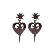 Dipped Heart Earring (Purple) Dipped Heart Earring (Purple)