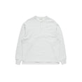 Henley Neck Sweatshirt (Pale Grey Melange) Henley Neck Sweatshirt (Pale Grey Melange)