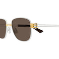 Metal Square Sunglasses (Brown/Havana) Metal Square Sunglasses (Brown/Havana)