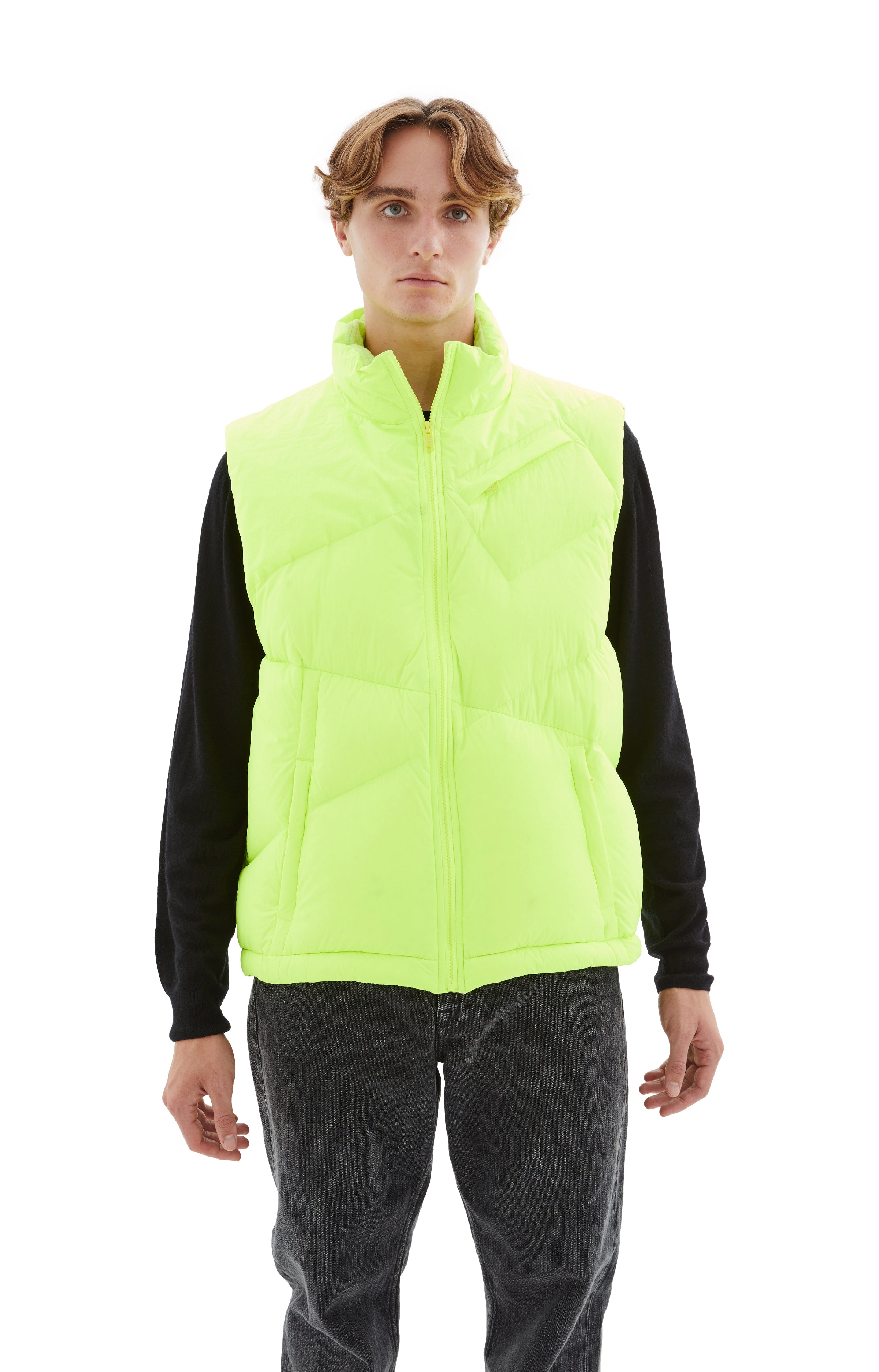 Quilted Vest (Yellow) – tons-shop