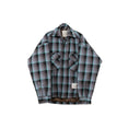 Check Puffer Shirt (Blue) Check Puffer Shirt (Blue)