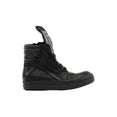 Geobasket Padded Zip-Fastening High-Top Sneakers (Black) Geobasket Padded Zip-Fastening High-Top Sneakers (Black)
