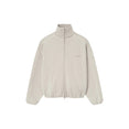 Modern Fit Fleece Track Jacket (Heather Stone/Cloud White) Modern Fit Fleece Track Jacket (Heather Stone/Cloud White)