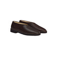 Piped Crepe Slippers (Dark Brown) Piped Crepe Slippers (Dark Brown)