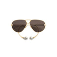 Drop Aviator Sunglasses (Gold/Grey) Drop Aviator Sunglasses (Gold/Grey)