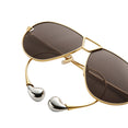 Drop Aviator Sunglasses (Gold/Grey) Drop Aviator Sunglasses (Gold/Grey)