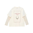 Layered Print T-shirt (Off White) Layered Print T-shirt (Off White)
