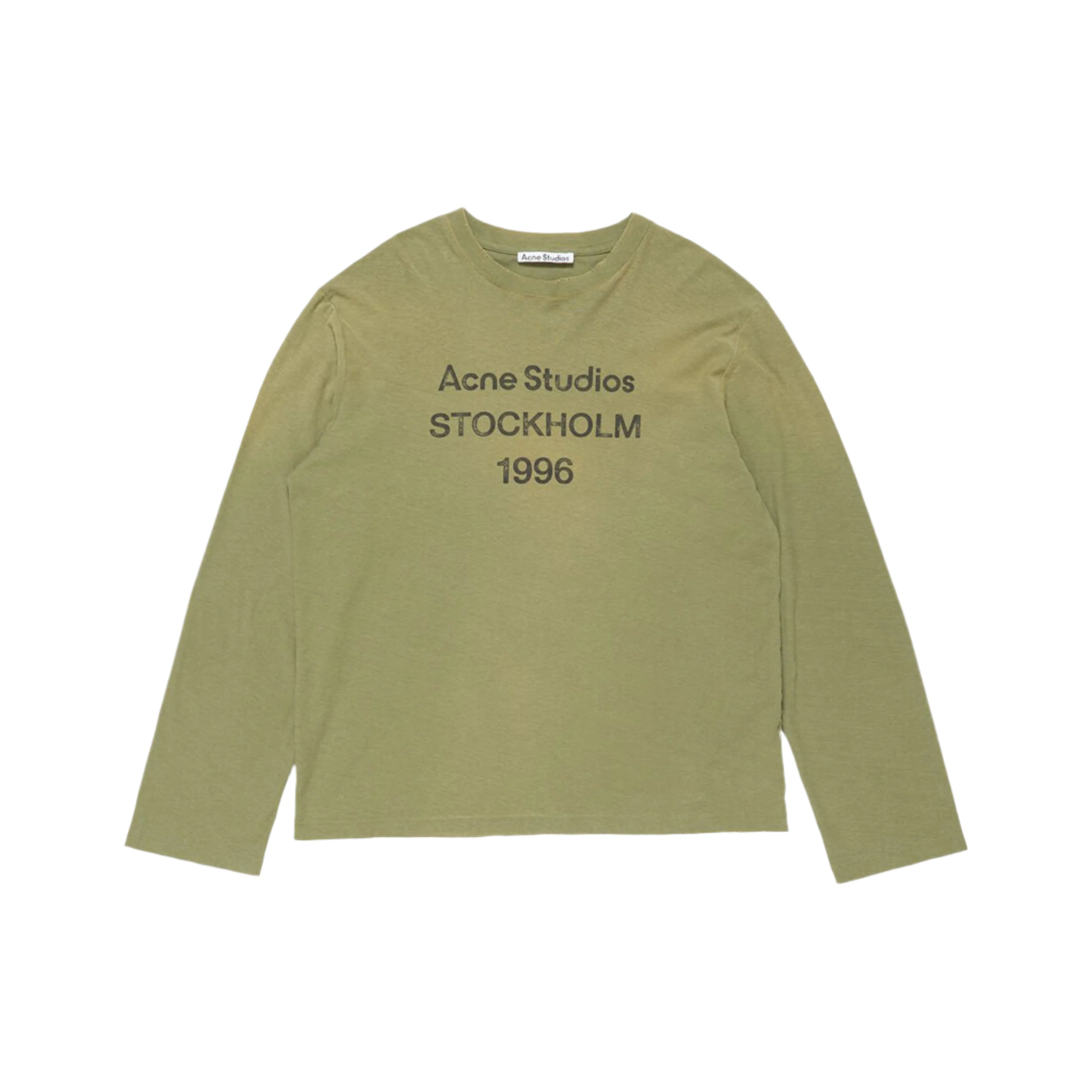Acne Studios 1996 ロンT長袖 グリーンS Logo 1996 Long Sleeve T-Shirt (Olive Green) – tons-shop