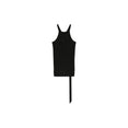 Racer Back Tank Top In Cotton (Black) Racer Back Tank Top In Cotton (Black)