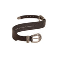 Women's Double Buckle Washed Leather Belt (Black) Women's Double Buckle Washed Leather Belt (Black)