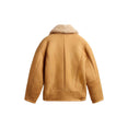 Sheepskin Jacket With Wide Shearling Shawl Collar(Brown) Sheepskin Jacket With Wide Shearling Shawl Collar(Brown)