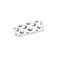 Moon Printed Athleisure Headband (Optical White) Moon Printed Athleisure Headband (Optical White)