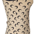 Moon Printed Jersey Straps Mini Dress (Tan) Moon Printed Jersey Straps Mini Dress (Tan)