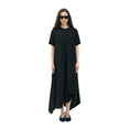 Panel Short Sleeve Dress (Black) Panel Short Sleeve Dress (Black)