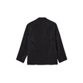 Soft Double Breasted Jacket In Dry Silk (Black) Soft Double Breasted Jacket In Dry Silk (Black)