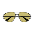 Aviator Shape Sunglasses (Black/Yellow) Aviator Shape Sunglasses (Black/Yellow)