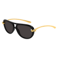 Double Bridge Aviator Shape Sunglasses (Black/Grey) Double Bridge Aviator Shape Sunglasses (Black/Grey)