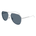 Pilot Shape Sunglasses (Silver/Blue) Pilot Shape Sunglasses (Silver/Blue)