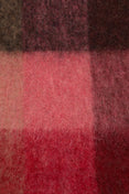 Mohair Checked Scarf (Red/Pink/Beige) Mohair Checked Scarf (Red/Pink/Beige)