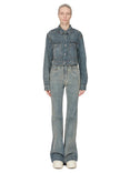 Cape Sleeve Cropped Outershirt (Mineral Indigo) Cape Sleeve Cropped Outershirt (Mineral Indigo)