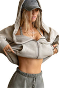 Oversized Zip Hoodie (Sand French Terry) Oversized Zip Hoodie (Sand French Terry)