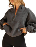 Retro Half Zip (Charcoal Luxe French Terry) Retro Half Zip (Charcoal Luxe French Terry)